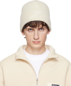 JACQUEMUS Off-White 'The Espiral' Beanie