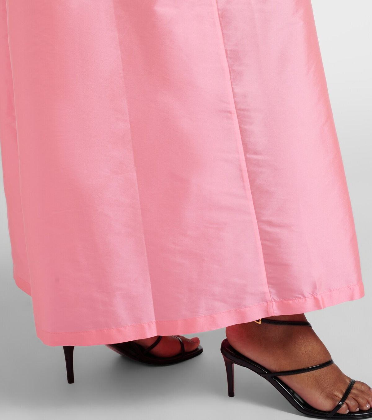 Adriana Degreas Pleated satin gown