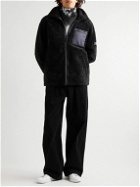 Yves Salomon - Shell-Trimmed Shearling Jacket - Black