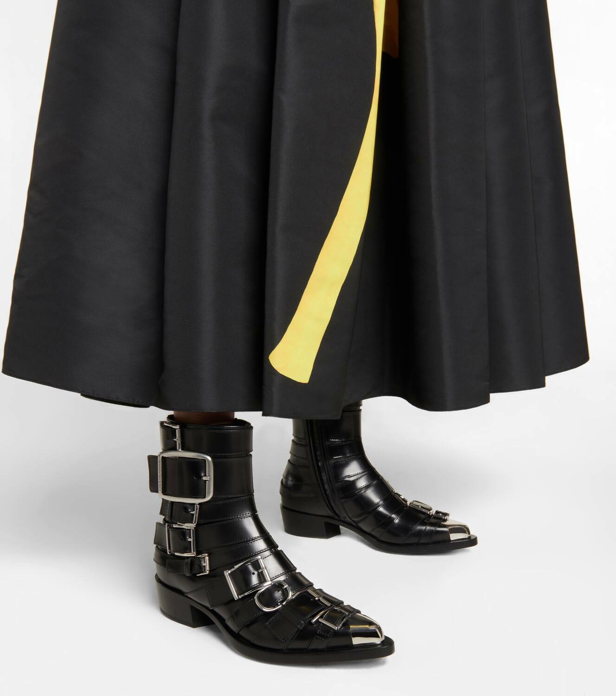 Alexander McQueen Punk Buckle leather boots Alexander McQueen