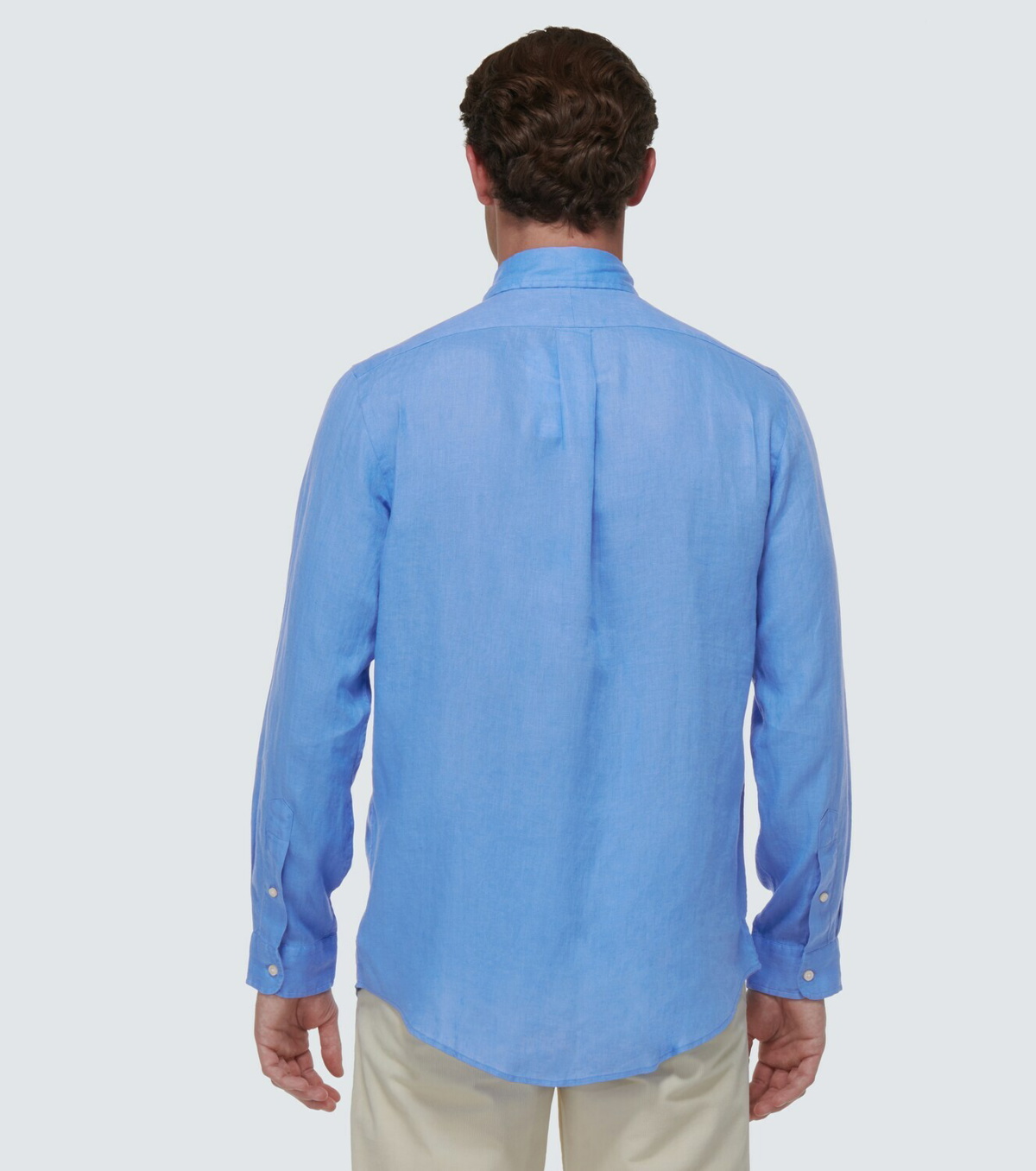 Ralph Lauren Linen Long Sleeve Collared Button Down Shirt