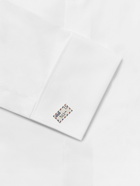 Paul Smith - Airmail Silver-Tone Enamel Cufflinks