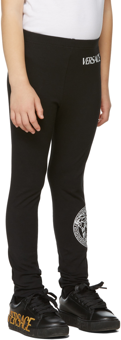 Versace Girls Leggings With Logo