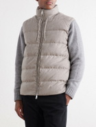 Slowear - Montedoro Quilted Wool-Blend Down Gilet - Neutrals