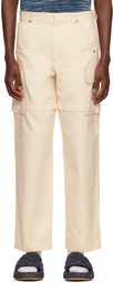 Jacquemus White Le Papier 'Le Pantalon Pêche' Cargo Pants