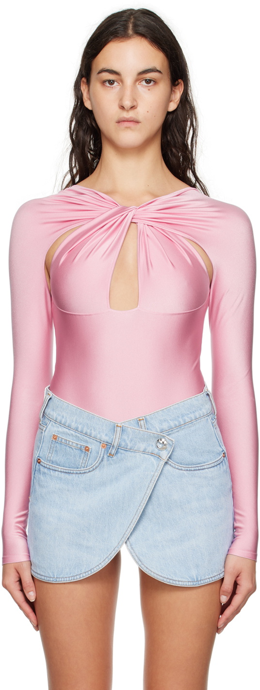 Coperni Pink Cutout Bodysuit Coperni