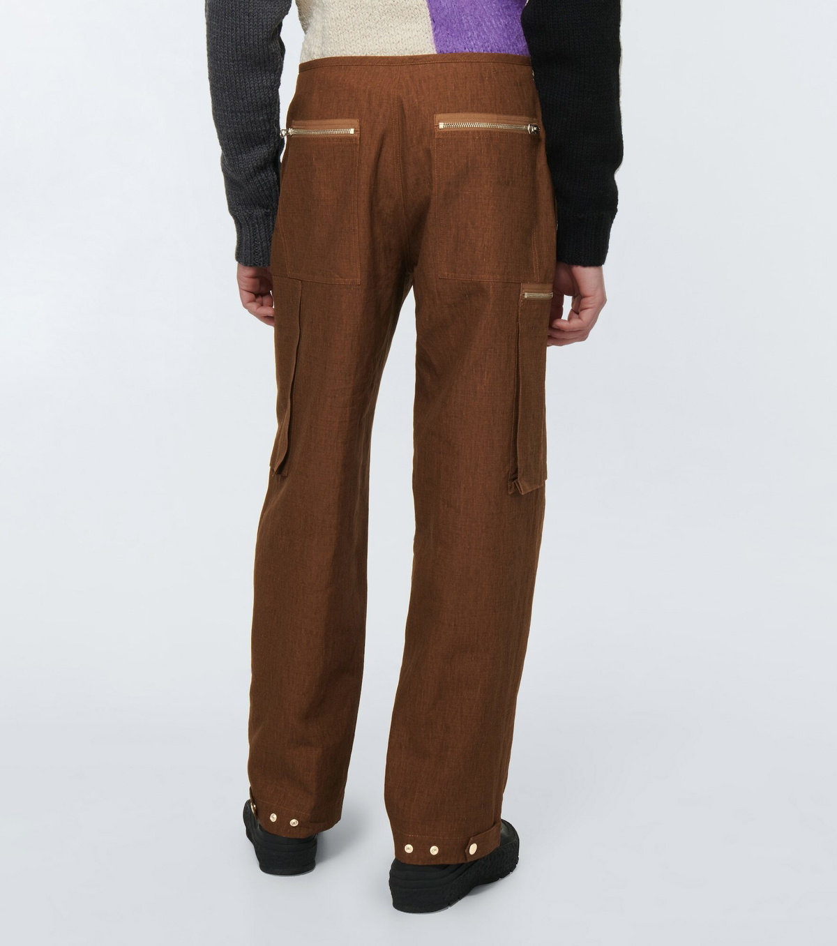 【関税・送料込み】JIL SANDER COTTON BLEND WIDE LEG PANTS Jil Sander Wide-leg cotton pants Jil Sander