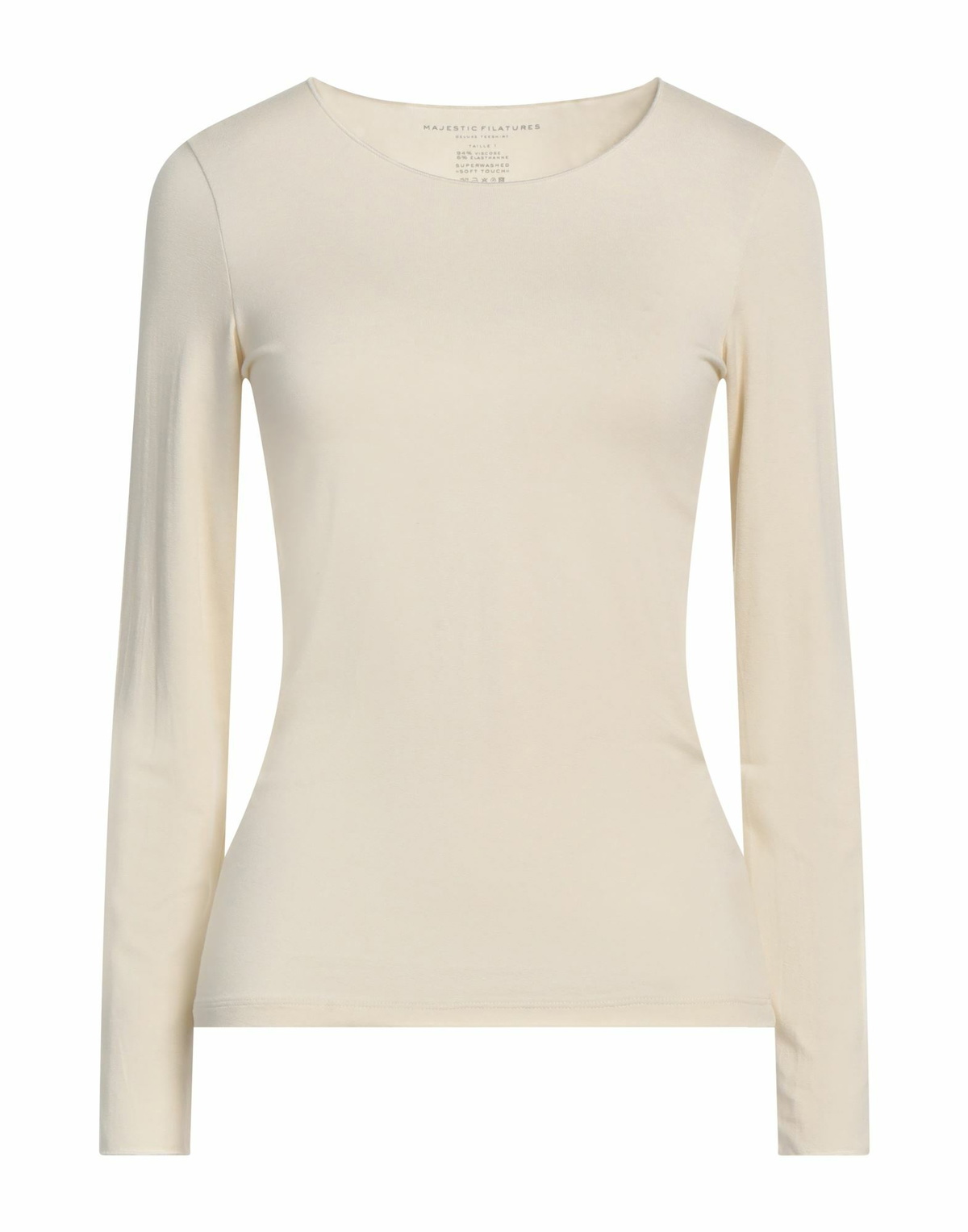 Majestic Filatures Womens T-shirt in Beige