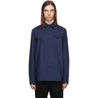 Bottega Veneta Navy Refined Light Cotton Poplin Shirt