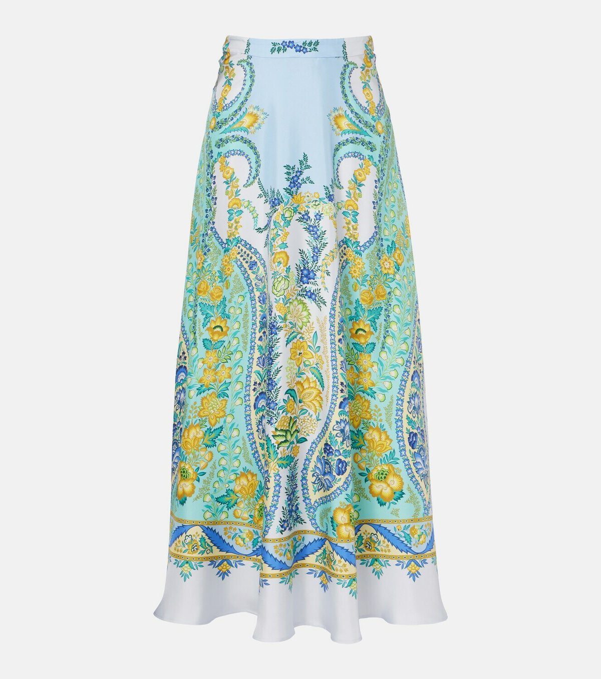 Etro Floral silk maxi skirt