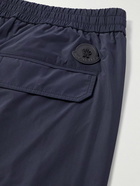 Moncler - Tapered Shell Drawstring Trousers - Blue