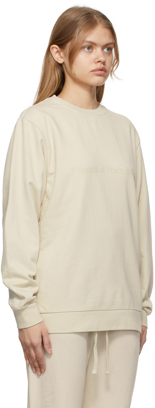 Museum of Peace & Quiet Beige MoPQ Sweatshirt