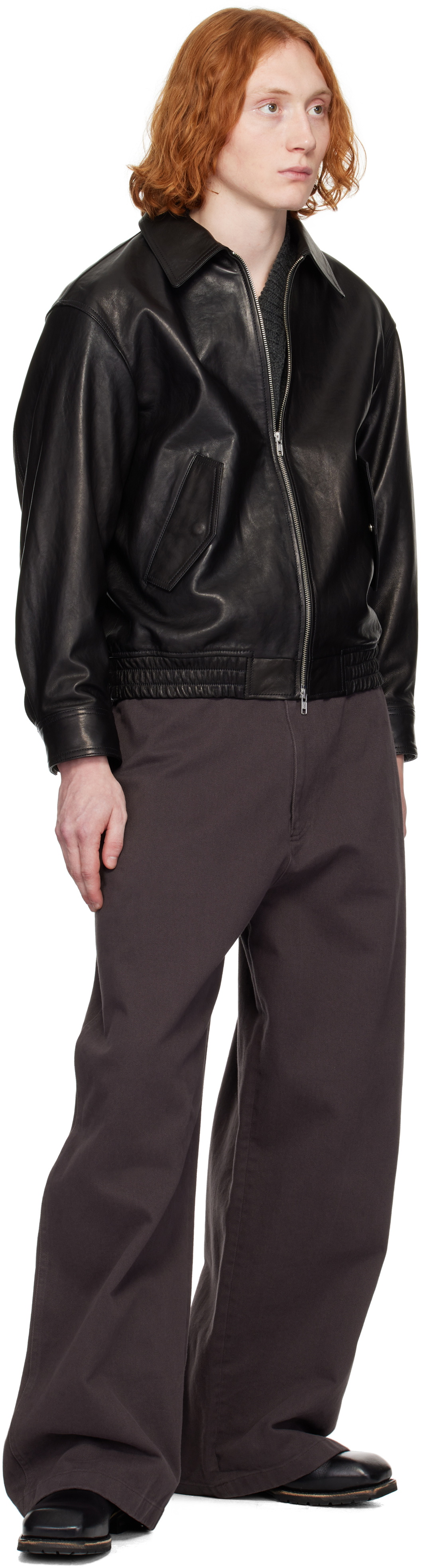 Dunst Black Lambskin Leather Jacket
