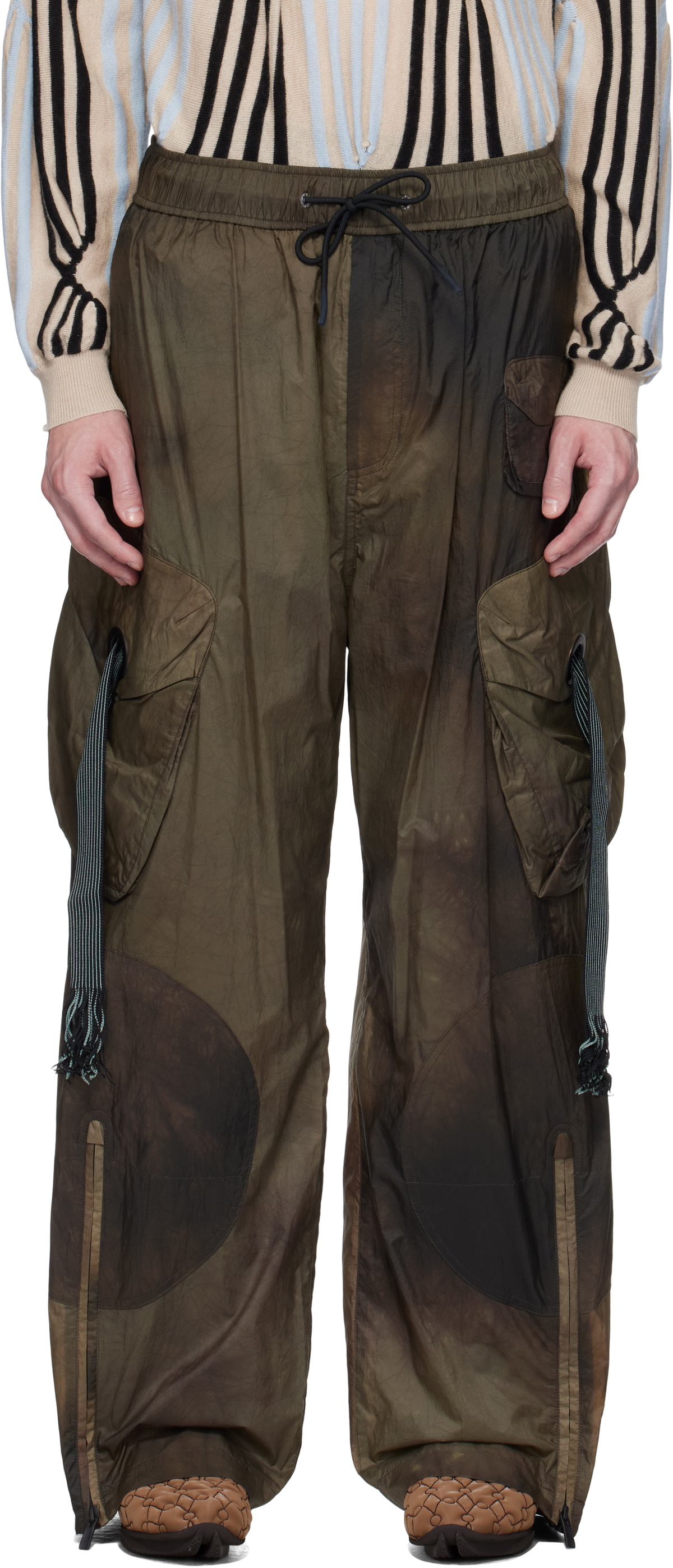 A. A. Spectrum SSENSE Exclusive Green Eclipse Cargo Pants