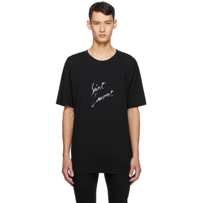 Photo: Saint Laurent Black Signature T-Shirt