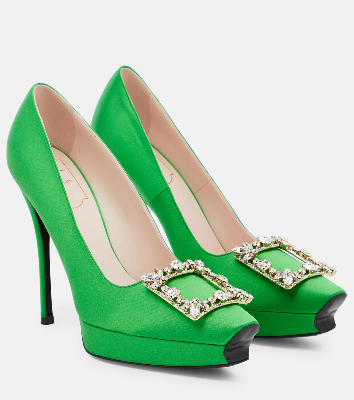パンプス ROGER VIVIER Flower Strass Buc Net Dec 65 Roger Vivier Flower Strass Pumps 65 | Harrods US