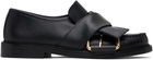 Moschino Black Belted Up Loafers