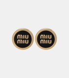 Miu Miu Logo stud earrings