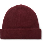 Acne Studios - Logo-Embroidered Wool-Blend Beanie - Red