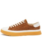 East Pacific Trade Men's Dive Layer Corduroy Sneakers in Camel