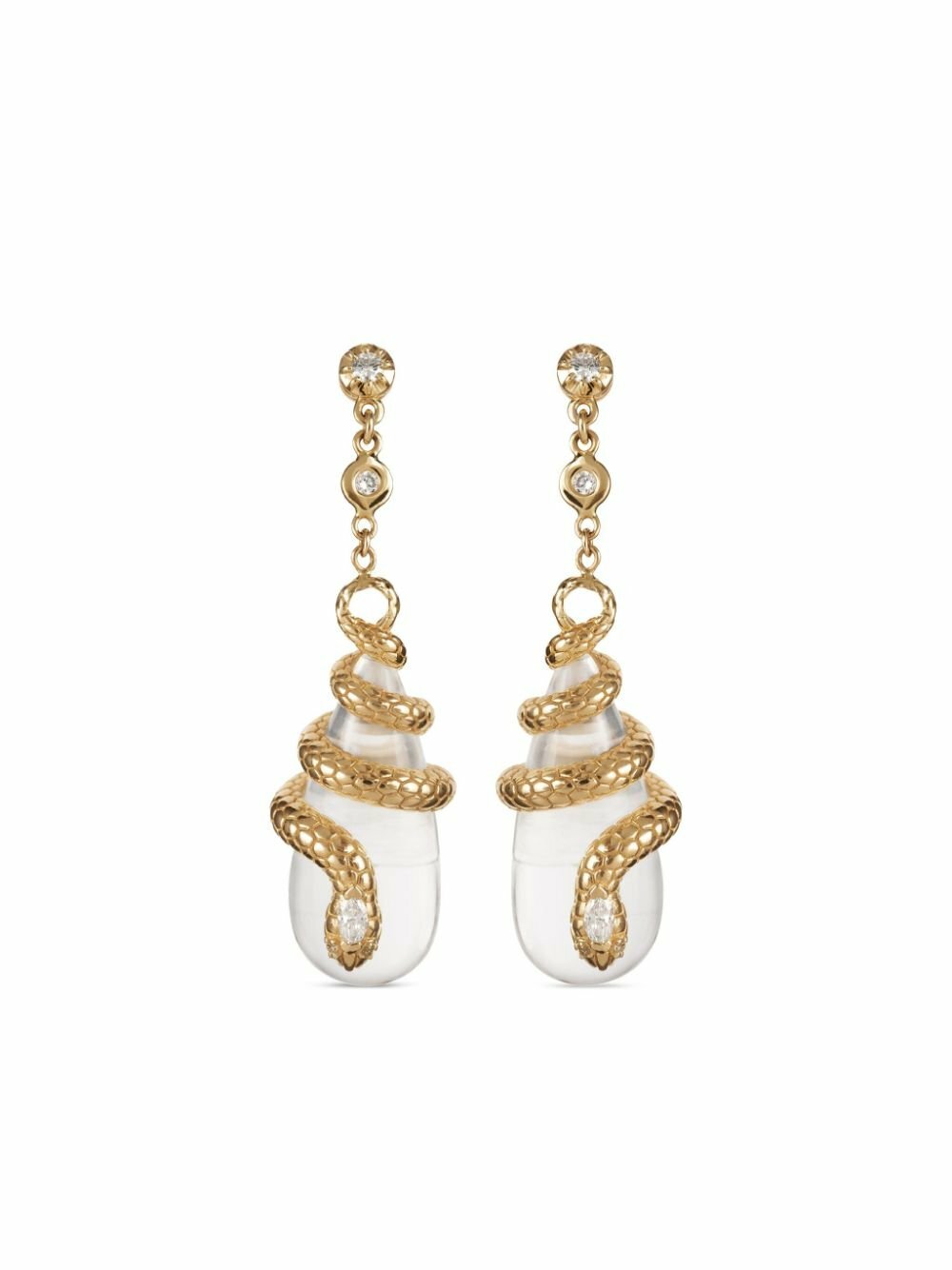 Jacquie Aiche 14K Yellow Gold Diamond Drop Earrings