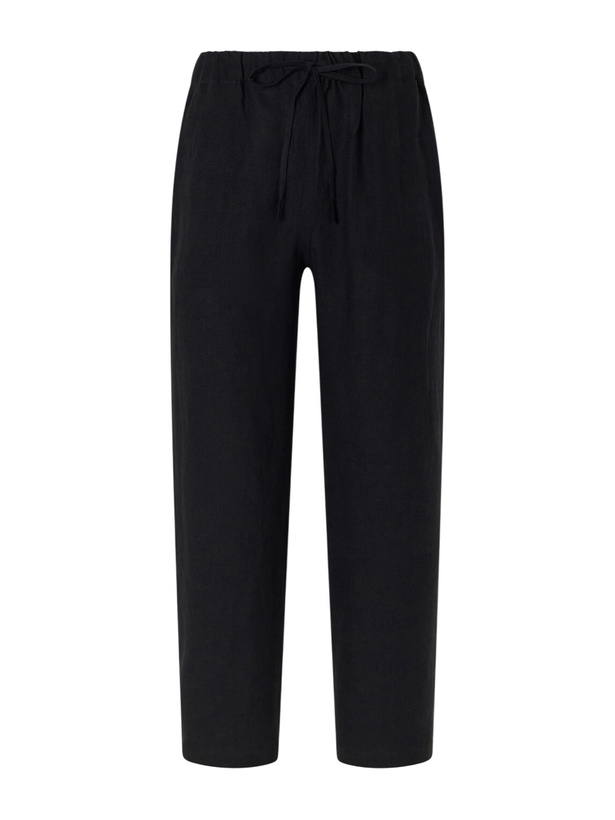 Photo: Cherry Los Angeles - Wide-Leg Linen Trousers - Black