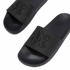 Palm Angels Monogram Pool Slide in Black