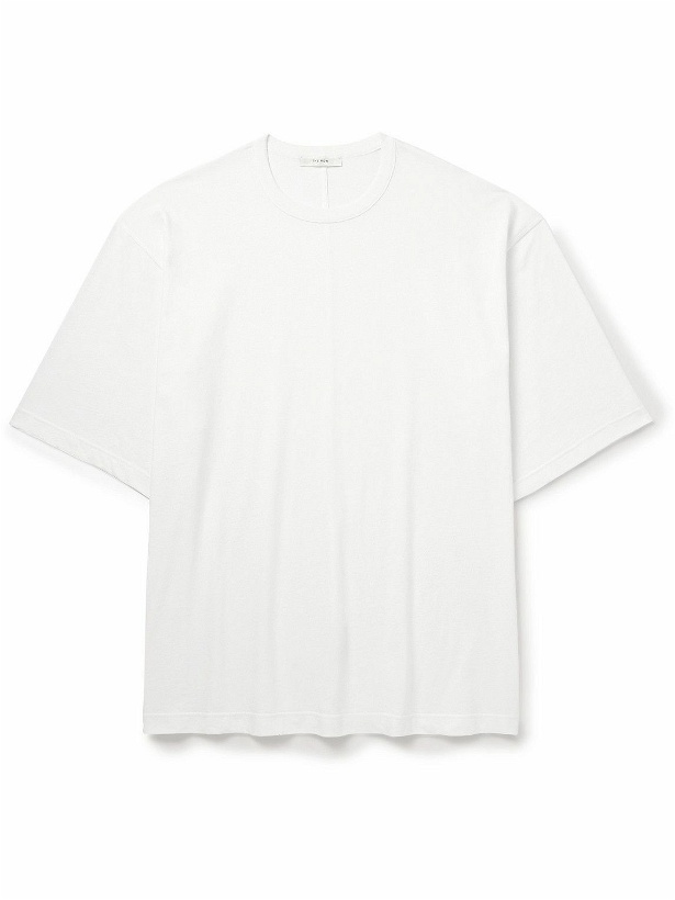 Photo: The Row - Steven Cotton-Jersey T-Shirt - White