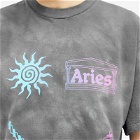 Aries Women's Grunge Happy Dude T-Shirt in Grey