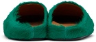Marni Green Fussbett Sabot Slip-on Loafers