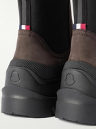 Moncler - Larue Rubber-Trimmed Nubuck Chelsea Boots - Black