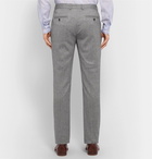 Brunello Cucinelli - Grey Slim-Fit Herringbone Virgin Wool and Cashmere-Blend Suit Trousers - Gray