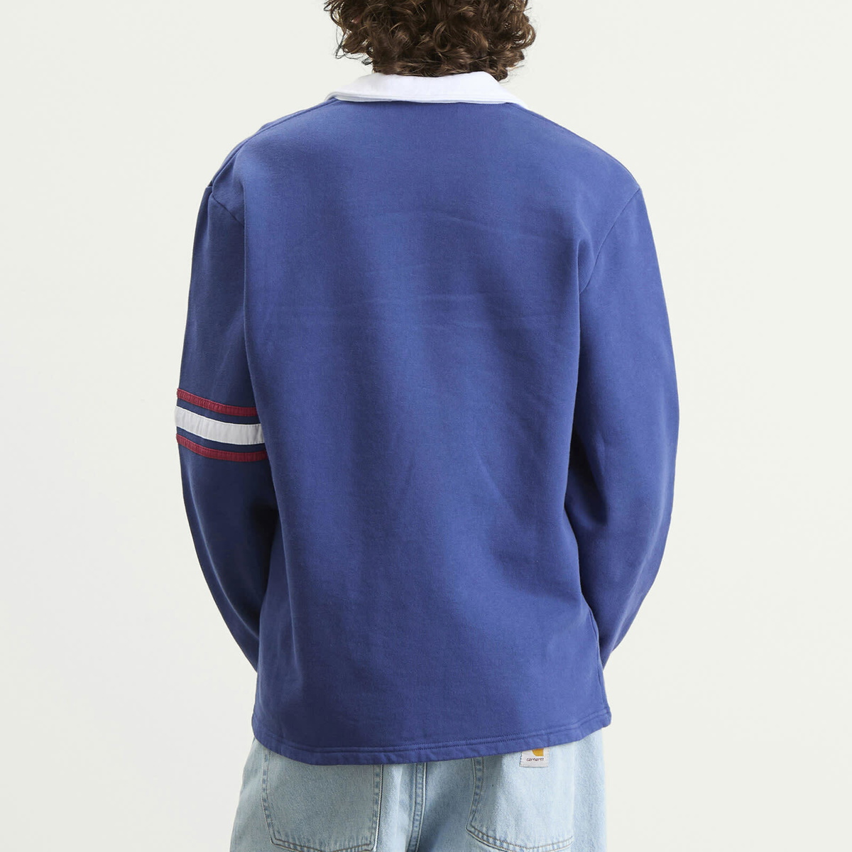 Palmes Men's Forever Open Rugby Shirt in Blue