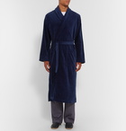 Derek Rose - Cotton-Terry Robe - Men - Navy