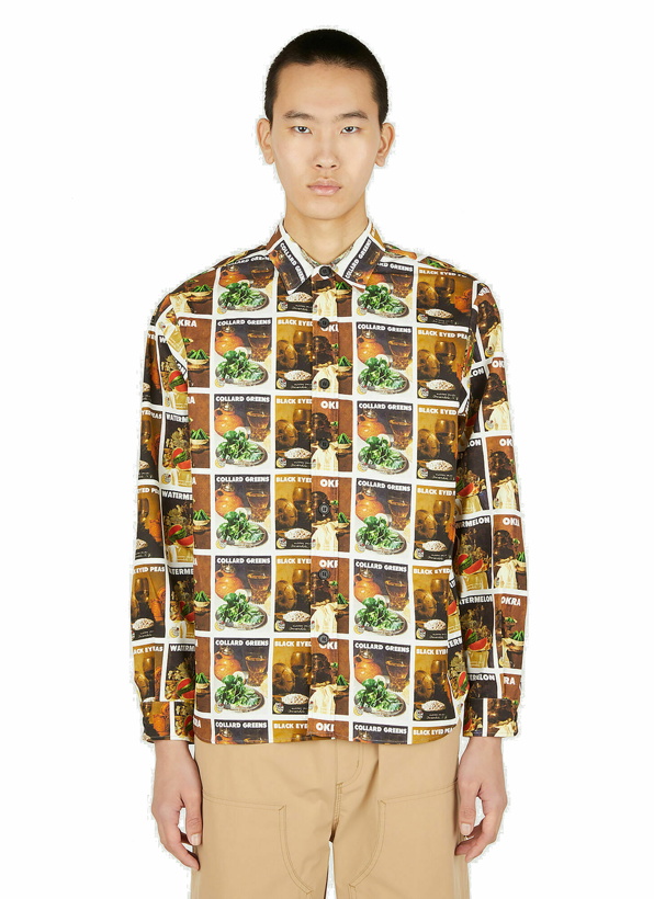 Photo: Tremaine Emory Print Shirt in Brown
