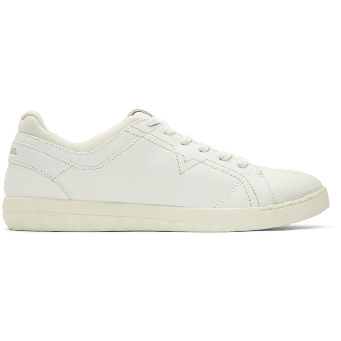 Photo: Diesel White S-Studdzy Lace Sneakers