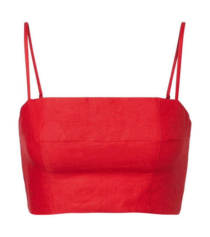 Photo: Staud Federico linen crop top