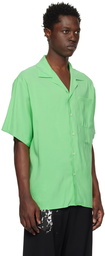 MSGM Green Fluid Shirt