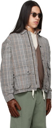 Barbour Off-White & Black Westoe Check Casual Jacket