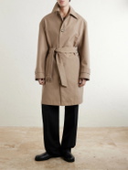 AMI PARIS - Belted Woven Trench Coat - Neutrals