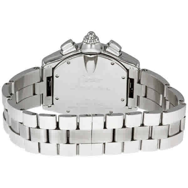 Cartier Roadster Chronograph Silver Dial Mens Watch W62019X6