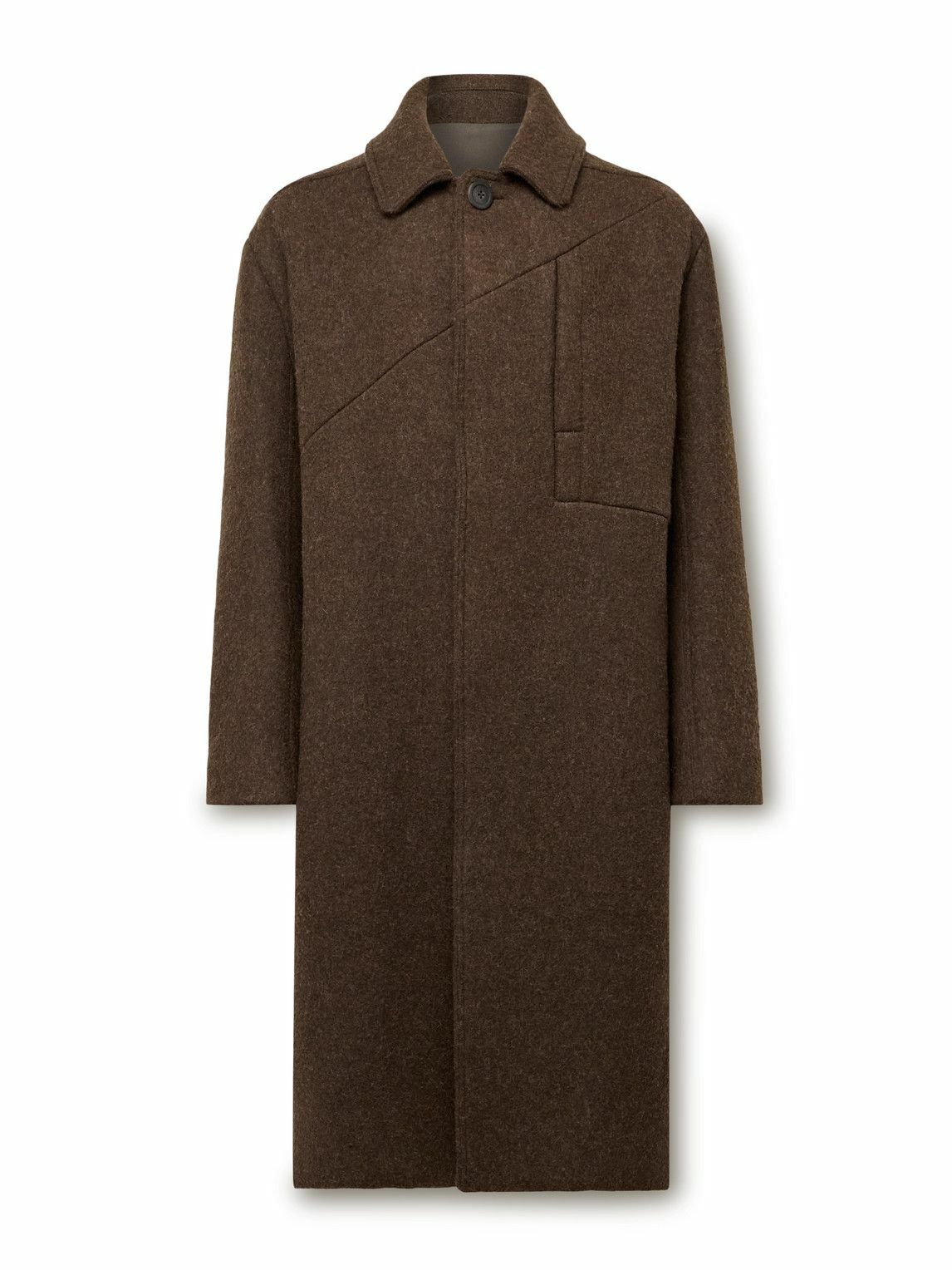 ジャケット・アウター Rick Owens 17AW Melton Stand Collar Coat RICK OWENS Melton Stand Collar Coat 17AW