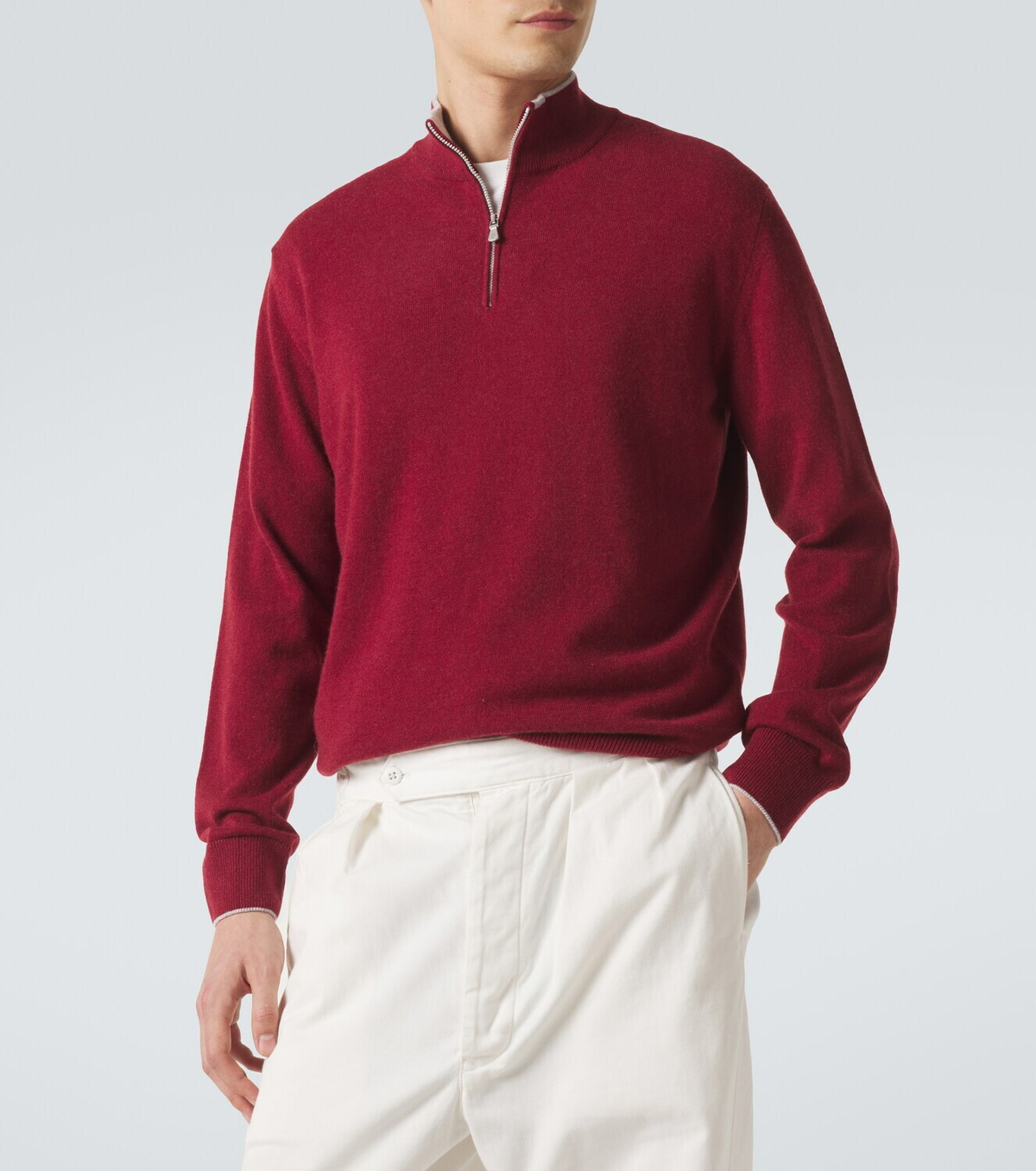 Eleventy Cashmere half-zip sweater