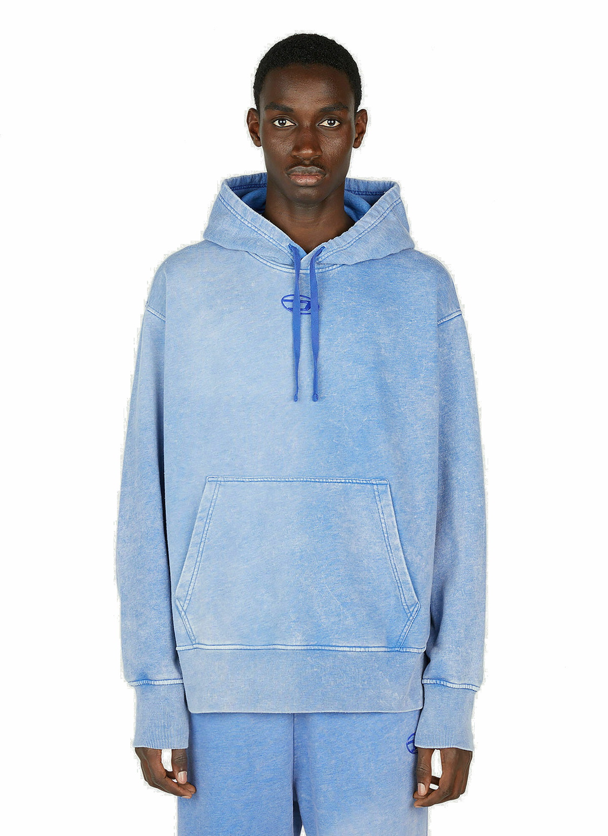 Diesel - S-Macs Hooded Sweatshirt in Light Blue Diesel