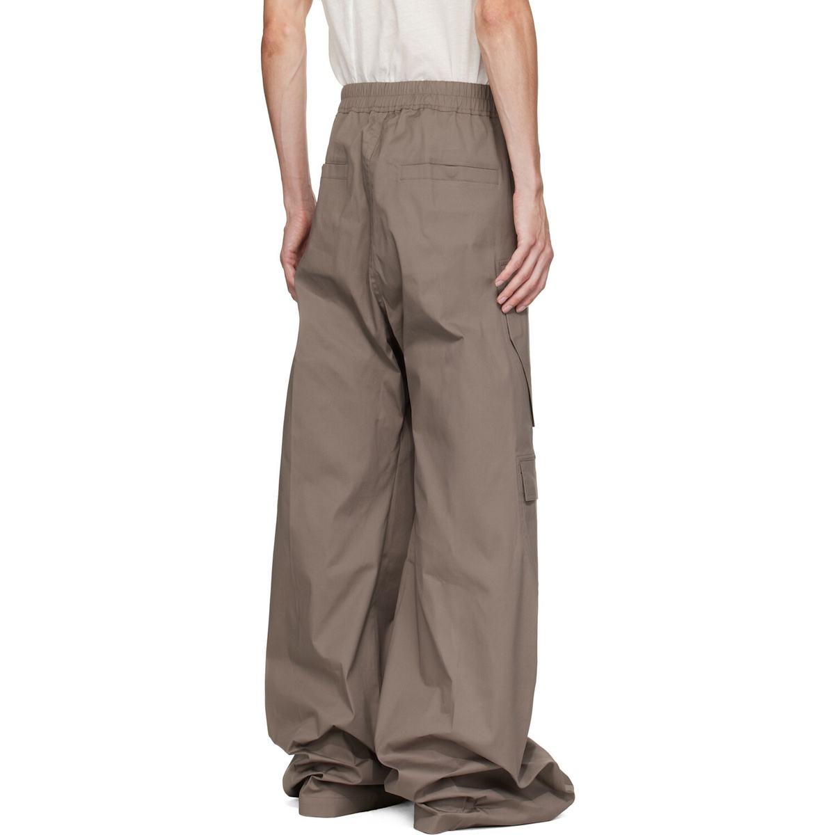 Rick Owens Gray Tower Cargobelas Cargo Pants