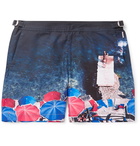 Orlebar Brown - Bulldog Mid-Length Printed Swim Shorts - Blue