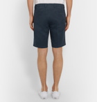 AMI - Slim-Fit Cotton-Twill Chino Shorts - Men - Navy