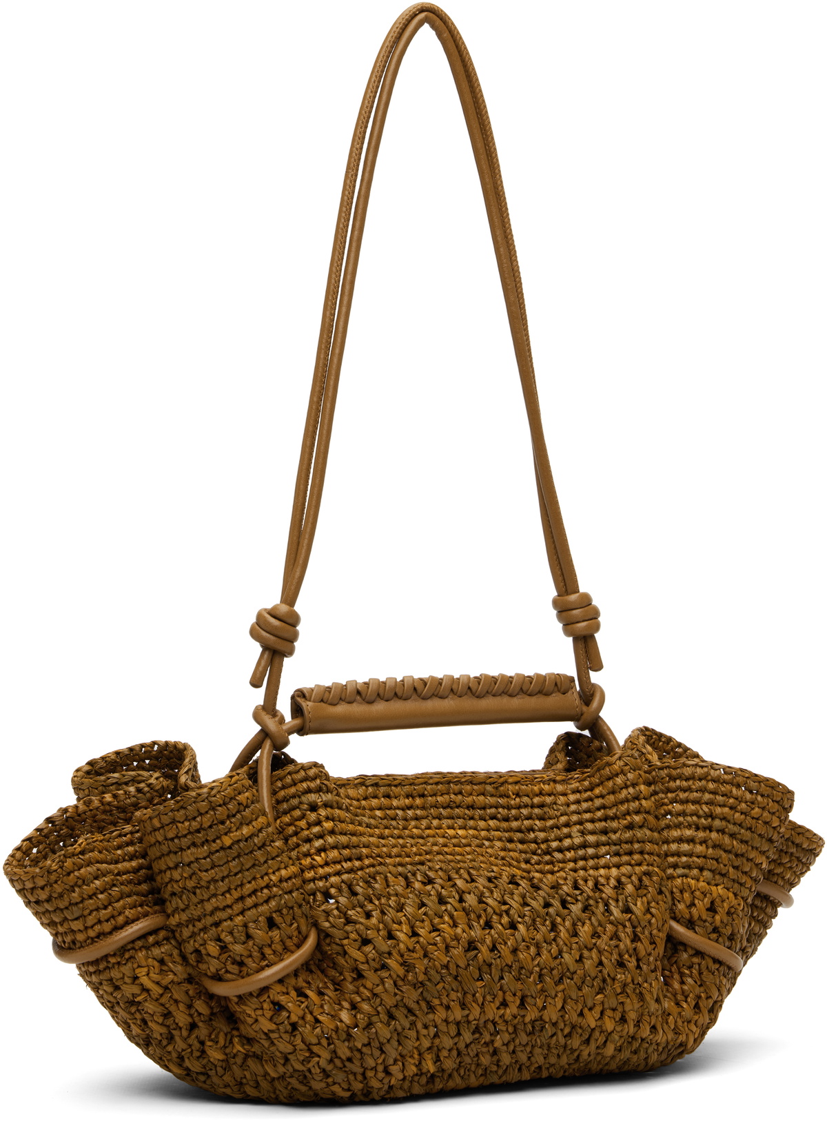HEREU Tan Arta Mini Raffia Bag