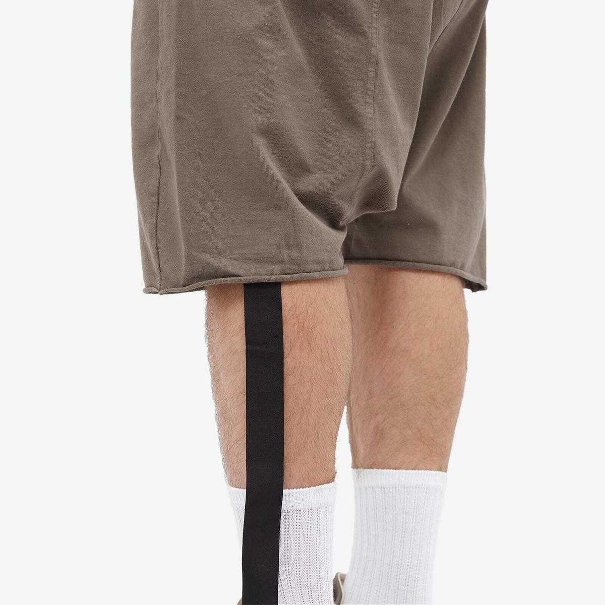 Rick Owens DRKSHDW Men's Drawstring Pods Shorts in Dust Rick