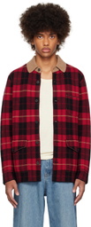 Guest in Residence Red Tartan Industry Jacket